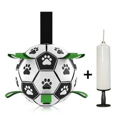 Dog Toys Interactive Pet Football Toys with Grab Tabs Dog Outdoor training Soccer Pet Bite Chew Balls for Dog accessories