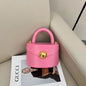 Women's Cow Leather Bag Semicircle Box