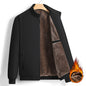 Jacket Winter Fleece-lined Thickened Men's Clothing