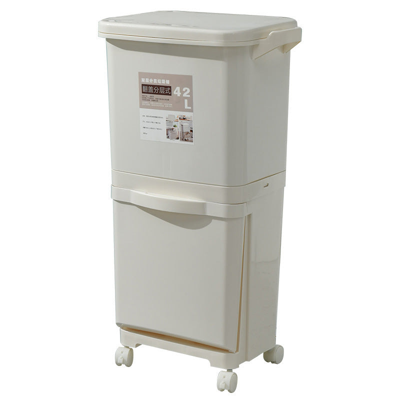 42L Japanese Kitchen Trash Can Household