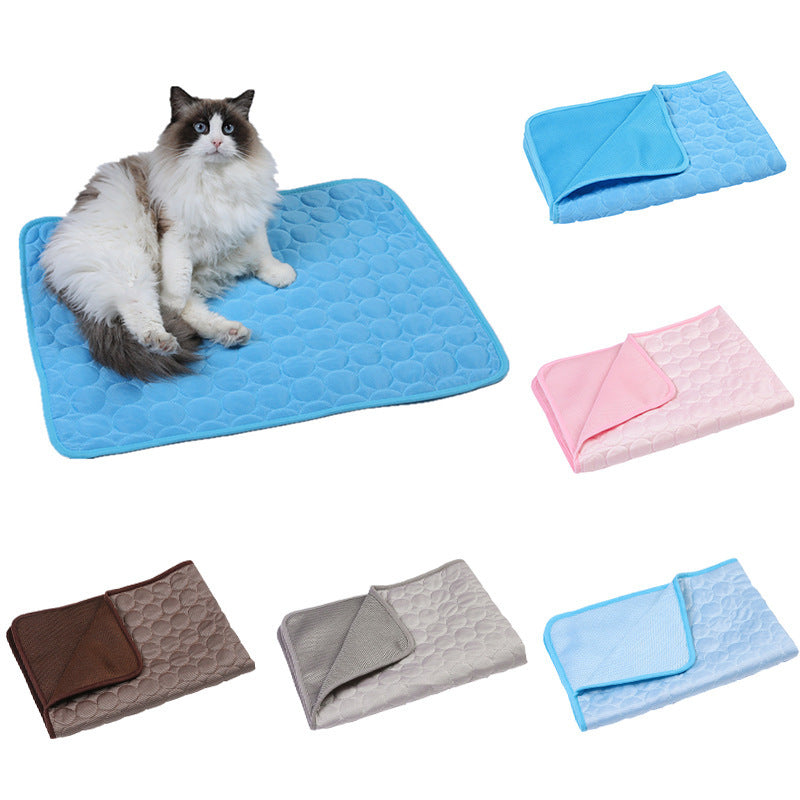 Summer Cooling Pet Sleeping Ice Silk Mat