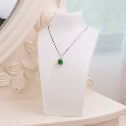 Acrylic Display Stand Necklace Pendant Bust Mannequin Earring Jewelry Chain Show