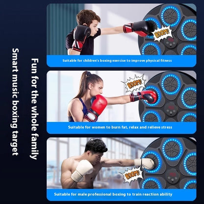 Music Boxing Machine Household With RGB Light Bluetooth Adults Mode Speed Adjustable For Indoor Kickboxing Karate Fitness Home