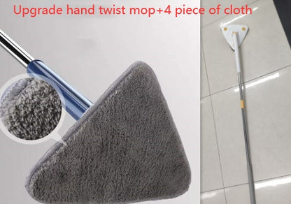 Extendable Triangle Mop 360 Rotatable Adjustable 110 Cm Cleaning Mop For Tub Tile Floor Wall Cleaning Mop Deep Cleaning Mop