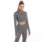 3pcs Sports Suits Long Sleeve Hooded Top Hollow Design Camisole And Butt Lifting High Waist Seamless Fitness Leggings Sports Gym Outfits Clothing
