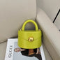 Women's Cow Leather Bag Semicircle Box
