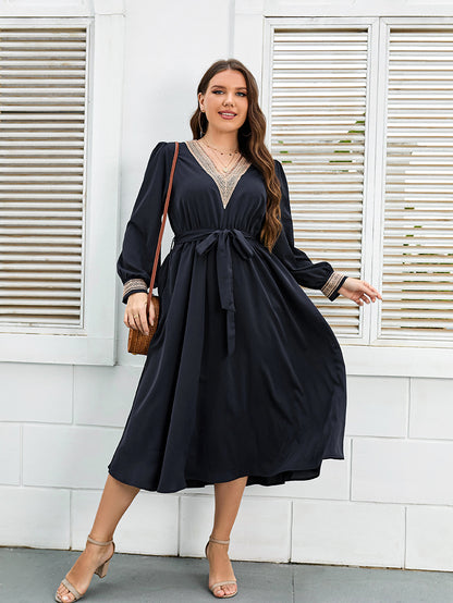 European And American Style Plus Size Dress Fashion Loose