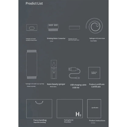 Oxygen-enriched Water Glass High Concentration 9000PPb Hydrogen-rich