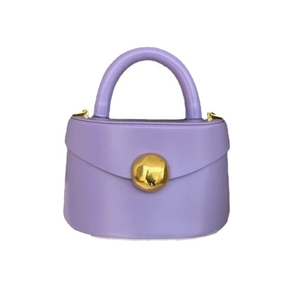 Women's Cow Leather Bag Semicircle Box