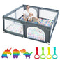 Play Pen For Babies And Toddlers, Baby Play Yard With Gate For Limited Space 47x47x26  Baby Fence With Breathable Mesh, Safety Indoor & Outdoor Activity Center