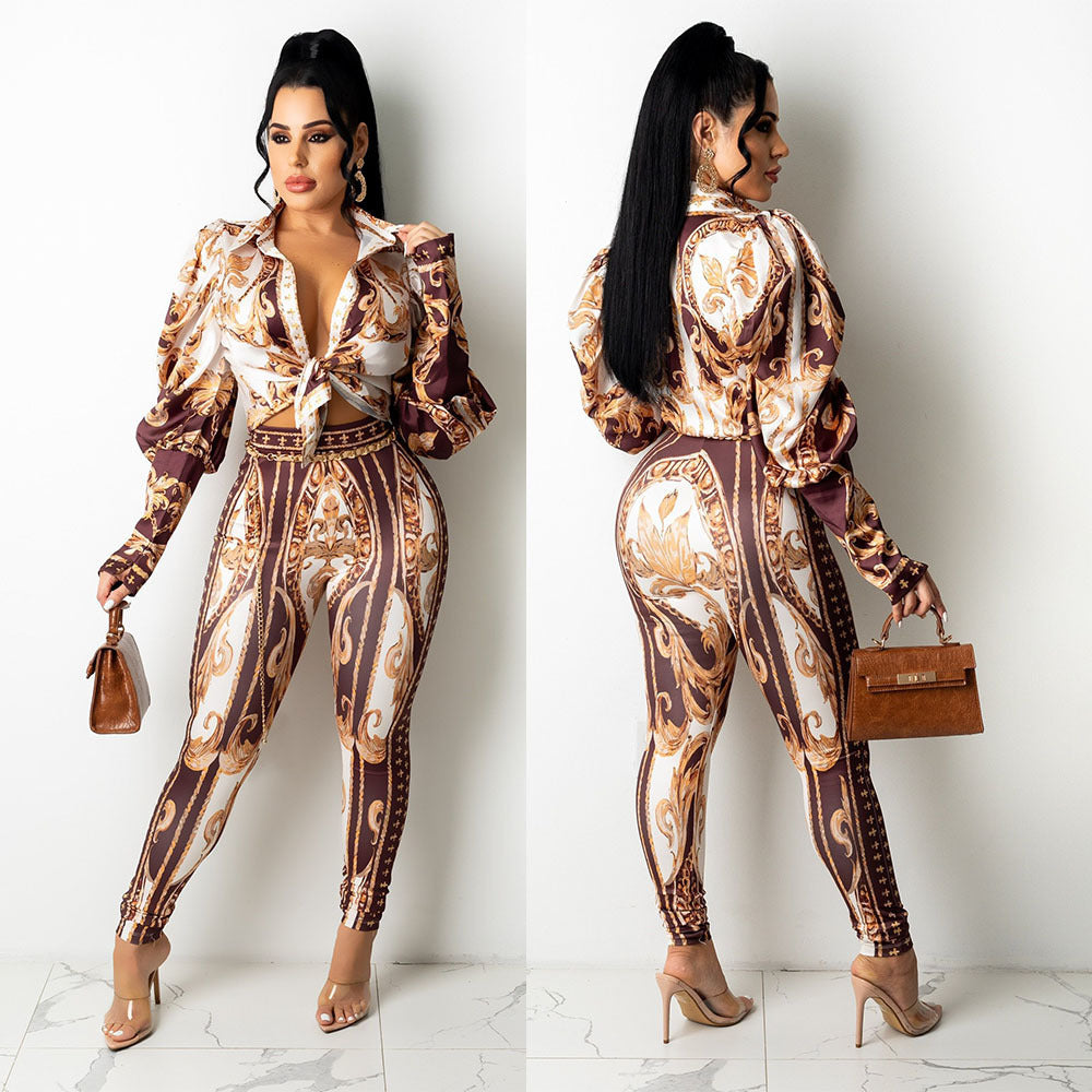 Ladies Two-piece Set Long-sleeve Suit