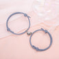 Simple Alloy Love Magnets Attracting Couple Bracelets