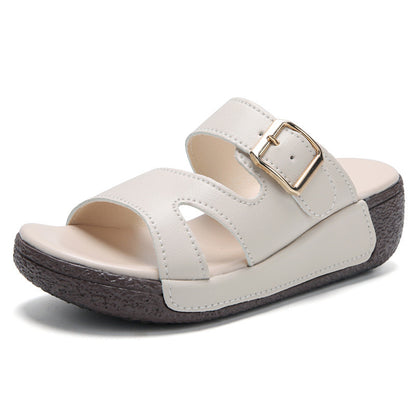 Plus Size Sandals Women's Summer Soft Bottom Increase