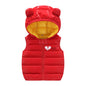 Children Warm Down Vest Autumn Baby Boys Girls Sleeveless Waistcoat Kids Outerwear Vests Children Hooded Jackets