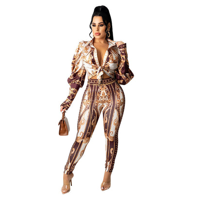 Ladies Two-piece Set Long-sleeve Suit