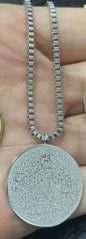 Stainless Steel Arabic Disc Necklace Bracelet