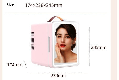 Beauty Refrigerator Makeup Skin Care Products Mini Smal110V Portable Built-in Light Car Refrigerator