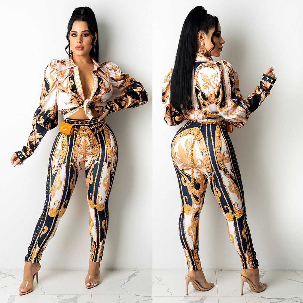 Ladies Two-piece Set Long-sleeve Suit