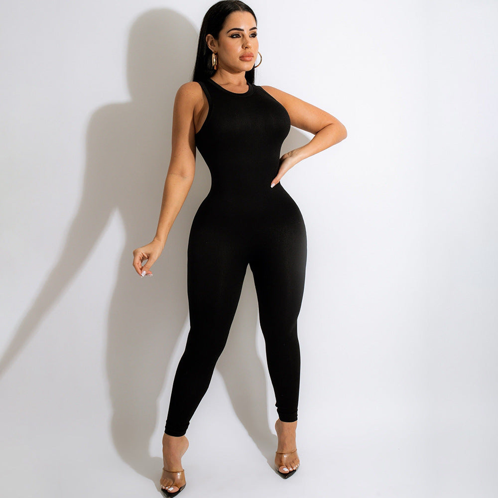 Women's Sleeveless Jumpsuit Trousers