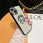 Diamond Ring Phone Case Diamond Electroplating Soft