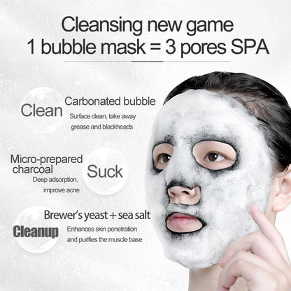 Black Sea Salt Pure Moisturizing Bubble Facial Mask