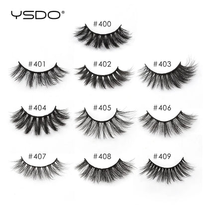 YSDO Lashes Wholesale 4//20/50/100 Pcs Faux Mink Eyelashes Dramatic Fluffy 3D Mink Lashes Makeup Natural False Eyelash In Bulk