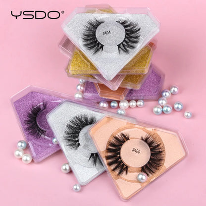 YSDO Lashes Wholesale 4//20/50/100 Pcs Faux Mink Eyelashes Dramatic Fluffy 3D Mink Lashes Makeup Natural False Eyelash In Bulk