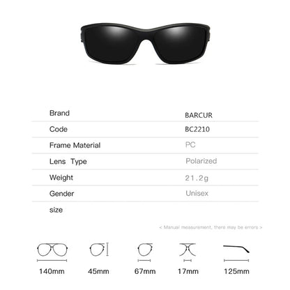 BARCUR Sports Sunglasses Women Polarized Sunglasses Night Vision Glasses