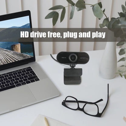 Full HD 1080p Webcam USB With Mic Mini Computer Camera,Flexible Rotatable , for Laptops, Desktop Webcam Camera Online Education