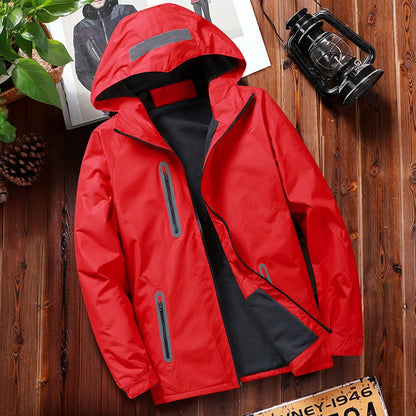 2023Men Autumn Thin Outdoor Jacket Waterproof Jacket Outwear Windbreaker Reflective Article Jackets For Men Rain