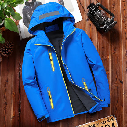 2023Men Autumn Thin Outdoor Jacket Waterproof Jacket Outwear Windbreaker Reflective Article Jackets For Men Rain