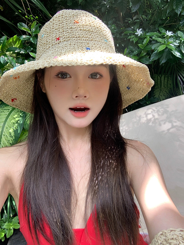 Sun Hat Niche Style Color Women's Summer Outdoor Straw Hat