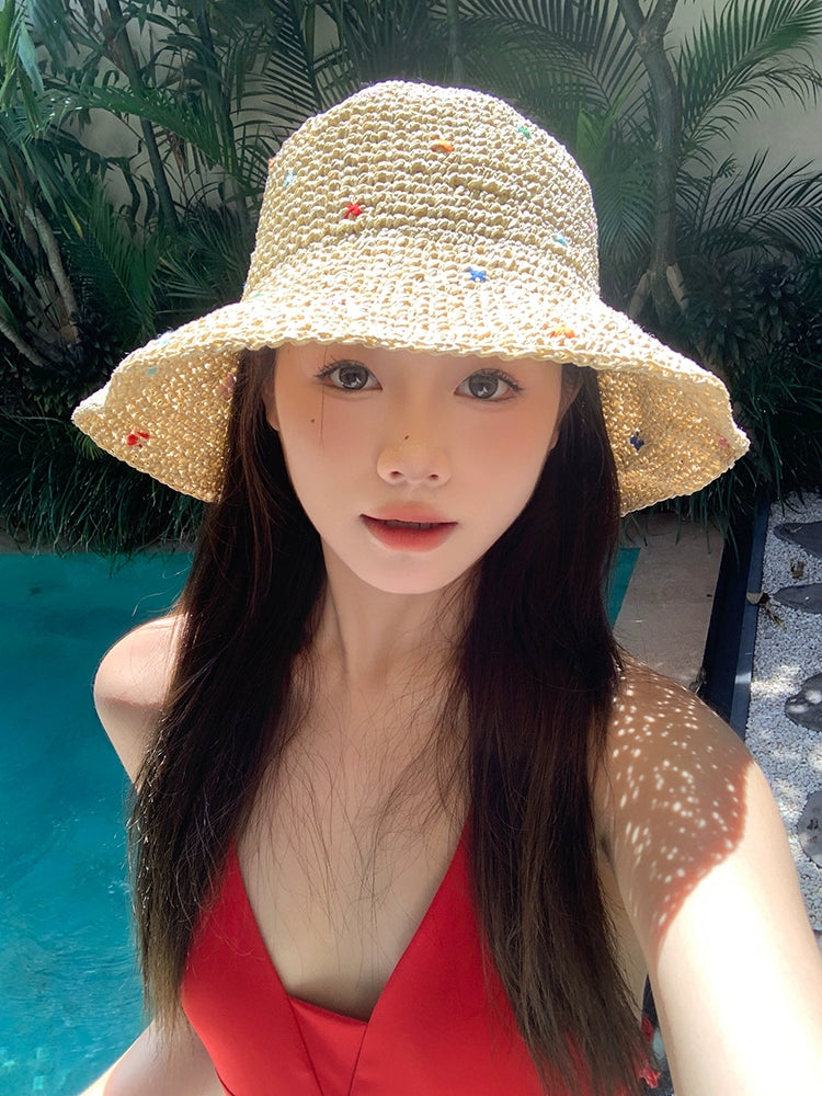 Sun Hat Niche Style Color Women's Summer Outdoor Straw Hat