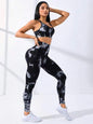 European And American Seamless Tie-dye Yoga Clothes Sports Bra Trousers Suit