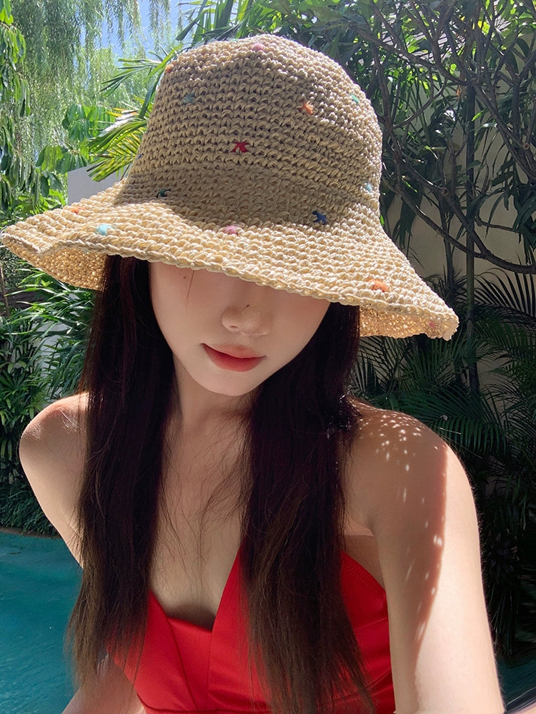 Sun Hat Niche Style Color Women's Summer Outdoor Straw Hat