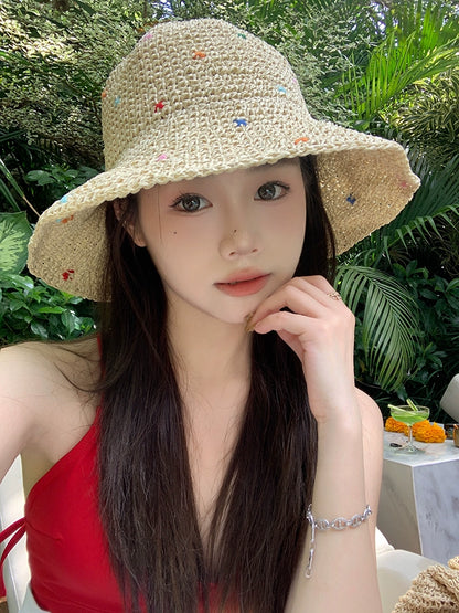 Sun Hat Niche Style Color Women's Summer Outdoor Straw Hat