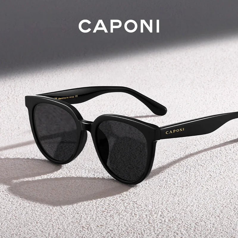 CAPONI Brand Design Sunglasses For Women Fashion Retro Girls Eye Shades Korea Style Polarized Sun Glasses UV Protection BH31031