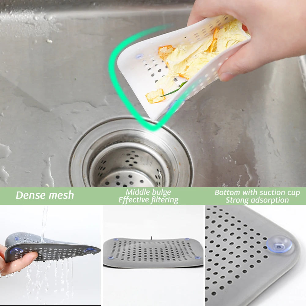 Drain Hair Catcher Filter Sink Anti-blocking Strainer Bathtub Shower Floor Silicone Stopper Cover Kitchen Bathroom Accessories