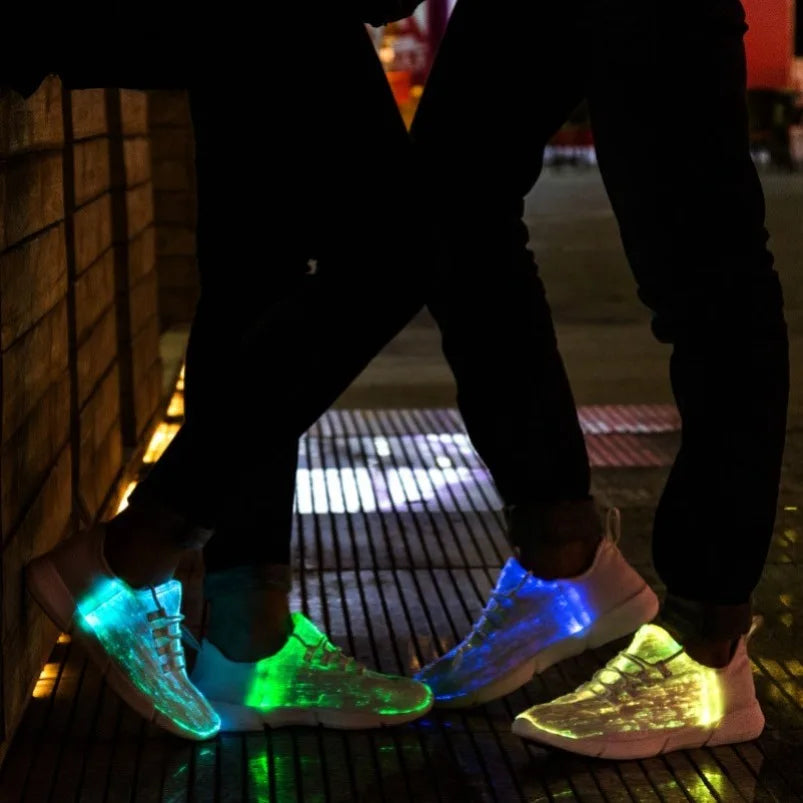 Boy Luminous Glowing Sneaker Light Up Shoes New Men Women Girls Kids LED Light Shoes Children Flashing  USB Recharge Shoes