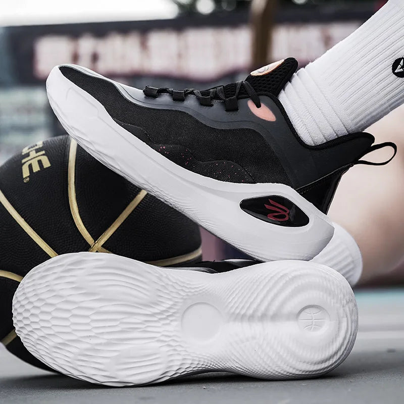 Men's Basketball Shoes Breathable Cushioning Non-Slip Wearable Sports Shoes Gym Training Athletic Basketball Sneakers for Women