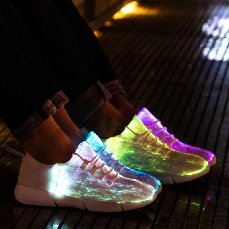 Boy Luminous Glowing Sneaker Light Up Shoes New Men Women Girls Kids LED Light Shoes Children Flashing  USB Recharge Shoes