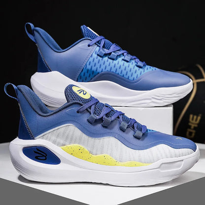 Men's Basketball Shoes Breathable Cushioning Non-Slip Wearable Sports Shoes Gym Training Athletic Basketball Sneakers for Women