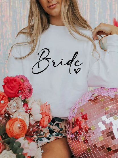 Bride & Team Bride Bridesmaid Sweatshirt Bridesmaid Proposal Maid of Honor Engagement Pullover Bride Sweater Bridesmaid Gifts