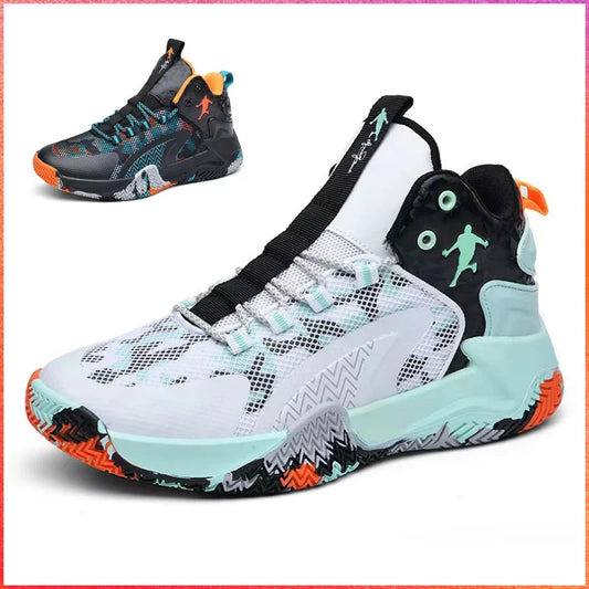 2024 High Cut New Arrival Lightweight Basketball Shoes Anti-skid High-top Couple Breathable Man Basketball Boots  Trainer Shoes