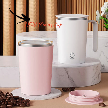 Kitchen Electric Mixing Cup Stirring Coffee Cup Automatic Mixing Mugs Cup Lazy Rotating Magnetic Water Cup