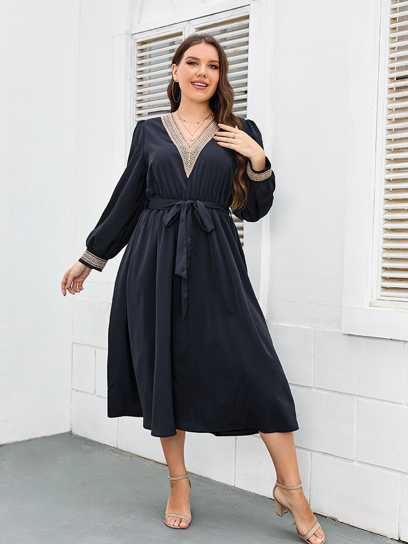 European And American Style Plus Size Dress Fashion Loose