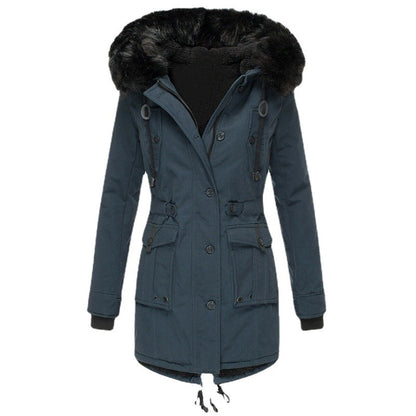 Women's Clothing Fleece-lined Thickened Women's Cotton Padded Clothing Women's Winter