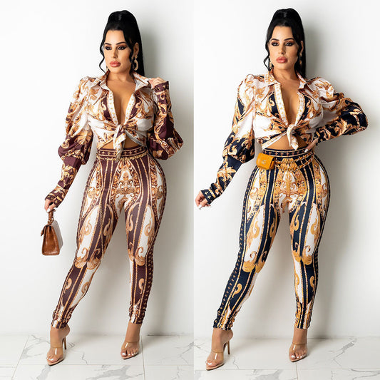 Ladies Two-piece Set Long-sleeve Suit