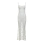 Women's Slim-fit Off-neck Lace Hollow Fishtail Dress