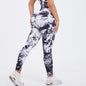 Women's One-shoulder Seamless Tie-dye Yoga Clothes Fitness Suit